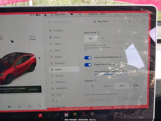 5YJYGDEE3MF212845 Tesla Model Y Long Range Dual Motor All-wheel Drive