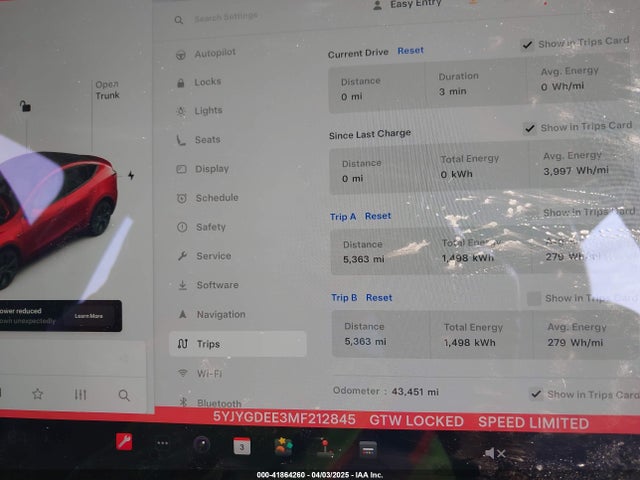 2021 TESLA MODEL Y 5YJYGDEE3MF212845 Photo 6