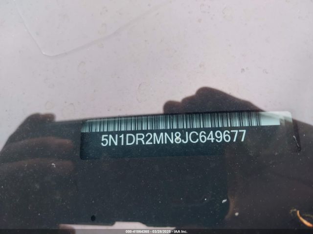 5N1DR2MN8JC649677 Nissan Pathfinder Sl