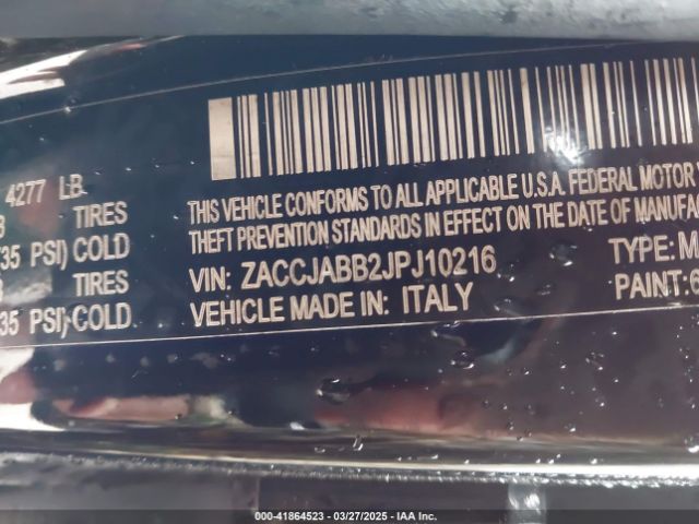 ZACCJABB2JPJ10216 Jeep 2018