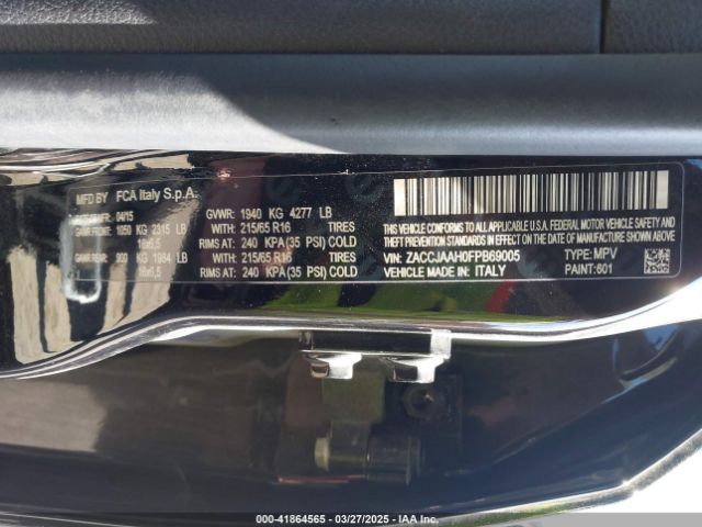 ZACCJAAH0FPB69005 Jeep Renegade Sport
