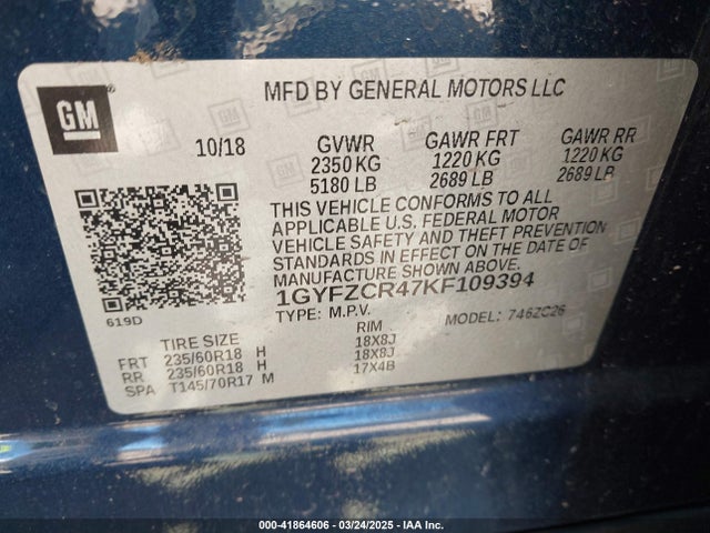 2019 CADILLAC XT4 1GYFZCR47KF109394 Photo 8