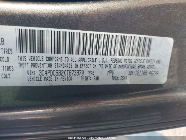 3C4PDCBB2KT873970 Dodge JOURNEY SE