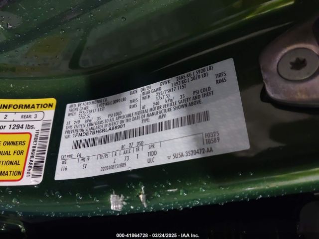 1FMDE7BH6RLA88901 Ford Bronco Big Bend