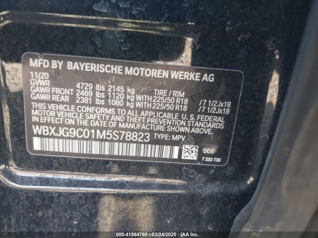 WBXJG9C01M5S78823 BMW X1 Xdrive28i