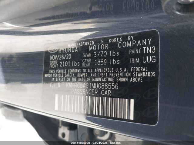 KMHRC8A31MU088556 Hyundai Venue Denim