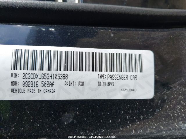2C3CDXJG5GH105388 Dodge Charger Sxt