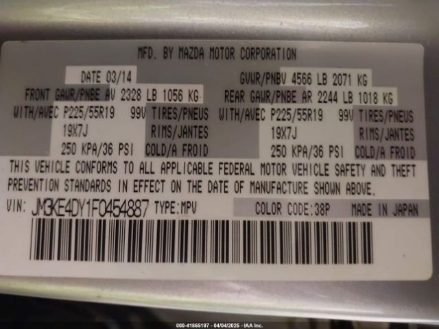 JM3KE4DY1F0454887 Mazda Cx-5 Grand Touring