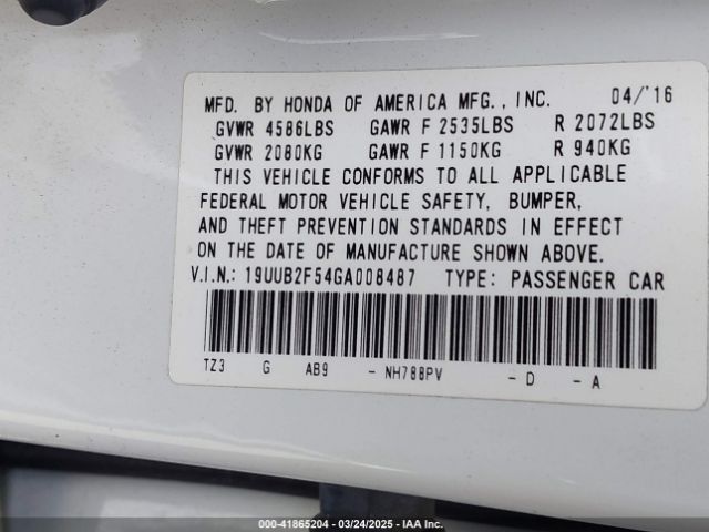 2016 ACURA TLX 19UUB2F54GA008487 Photo 8
