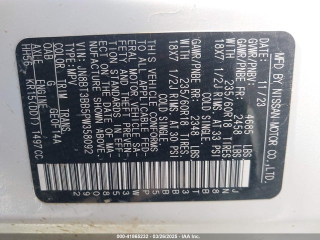Nissan Rogue Sv Intelligent Awd 2023 JN8BT3BB5PW358092 Image 9