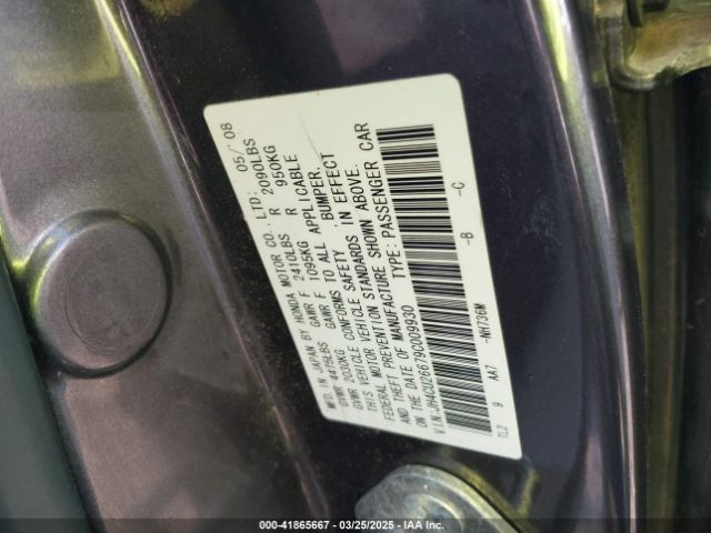 2009 ACURA TSX JH4CU26679C009930 Photo 8