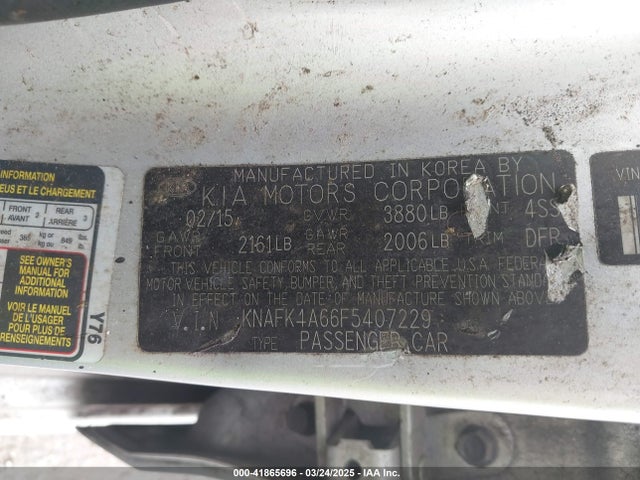 KIA FORTE LX 2015 KNAFK4A66F5407229 Image 9
