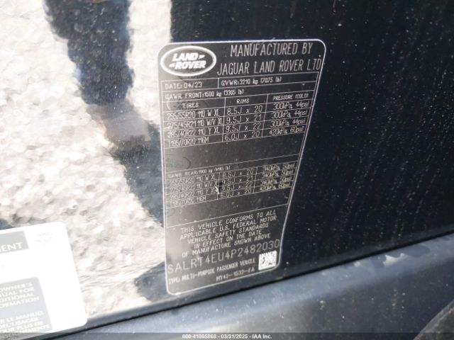 SALRT4EU4P2482030 Land Rover Discovery P360 S R-dynamic