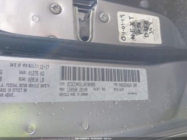 2C3CCAKG1JH194995 Chrysler 300 Limited Awd