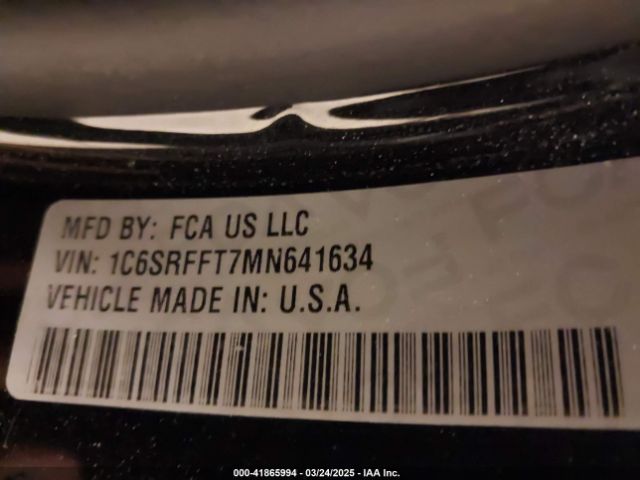 1C6SRFFT7MN641634 RAM 1500 Big Horn  4x4 5'7 Box