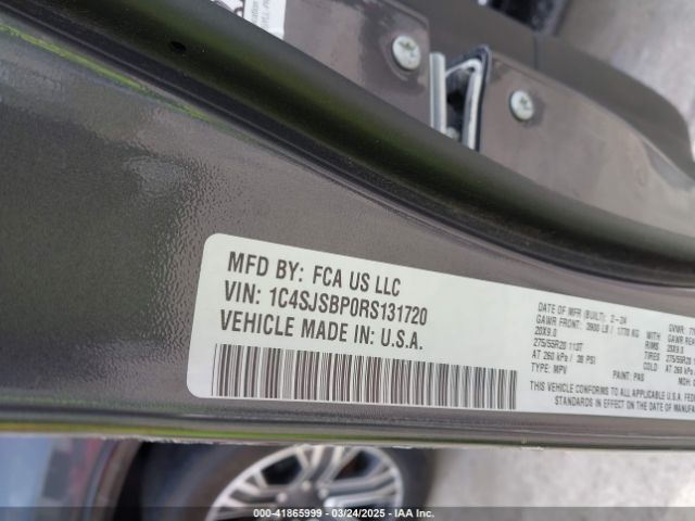 1C4SJSBP0RS131720 Jeep Wagoneer L Series Ii 4x4