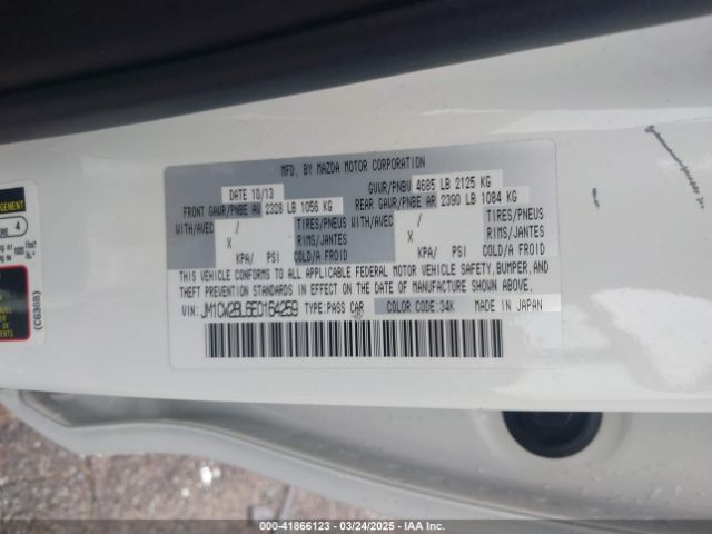 JM1CW2BL6E0164259 Mazda Mazda5 Sport
