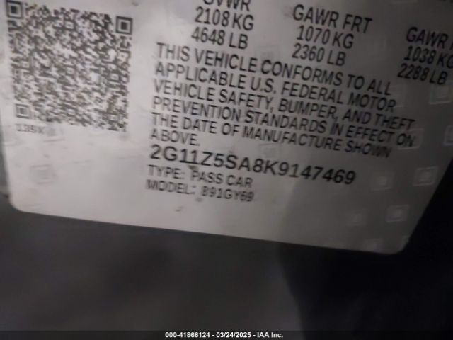 2G11Z5SA8K9147469 Chevrolet IMPALA LT