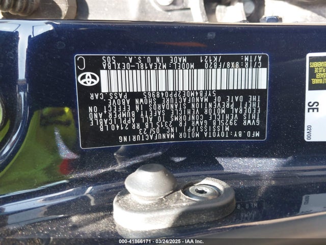 Toyota COROLLA LE 2023 5YFB4MDE2PP048965 Image 9