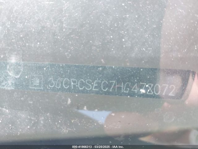 3GCPCSEC7HG478072 Chevrolet Silverado 1500 1lz
