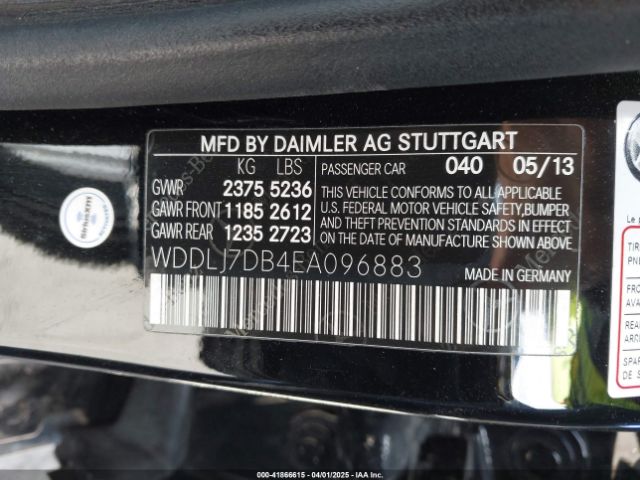 WDDLJ7DB4EA096883 Mercedes-Benz CLS 550