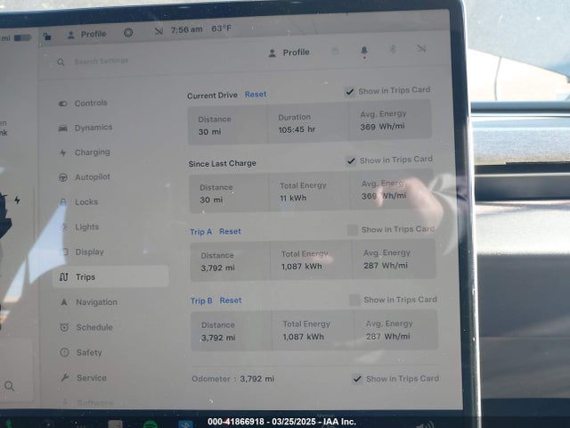 2025 Tesla Model 3 Long Range Rear-wheel Drive მანქანა იყიდება აუქციონზე, vin: 5YJ3E1EA0SF883396, აუქციონის ნომერი: 41866918