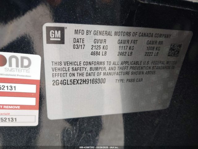 2G4GL5EX2H9169300 Buick Regal Turbo Sport Touring