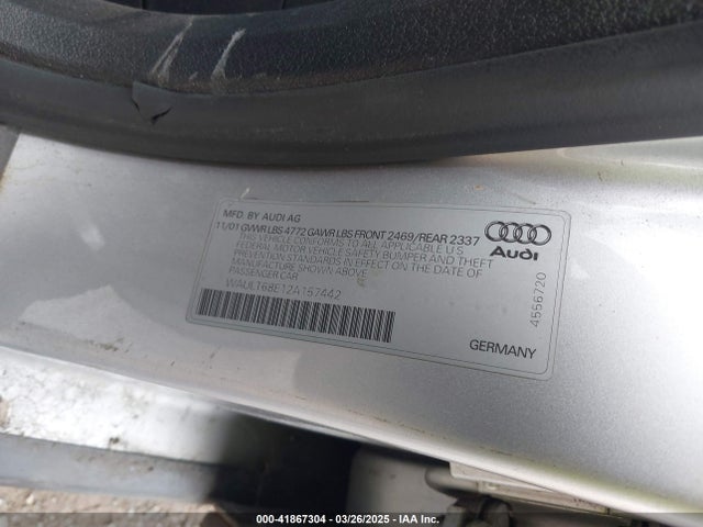 2002 AUDI A4 WAULT68E12A157442 Photo 8