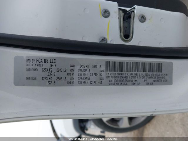 1C4PJMDX6LD503944 Jeep Cherokee Limited 4x4