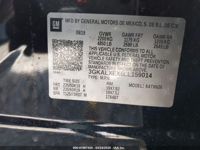 3GKALXEX6LL159014 GMC Terrain Awd Denali