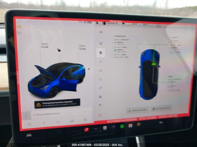 5YJYGDEF0LF000380 Tesla Model Y Long Range Dual Motor All-wheel Drive/performance Dual Motor All-wheel Drive
