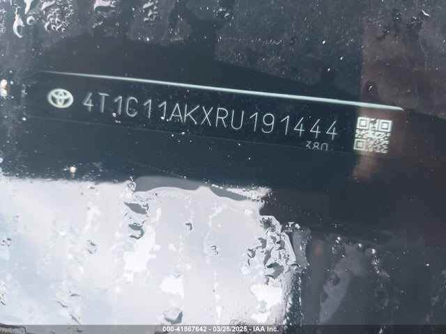 4T1C11AKXRU191444 Toyota CAMRY LE