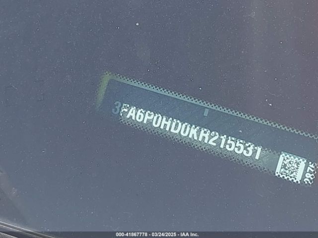 3FA6P0HD0KR215531 Ford FUSION SE