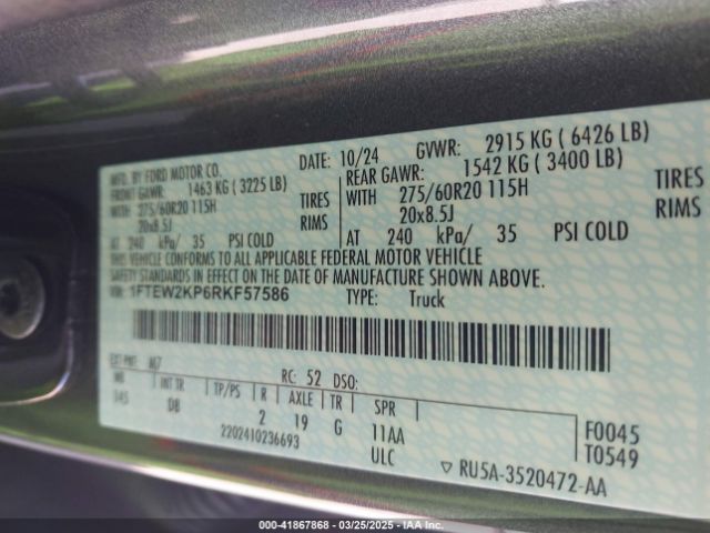 1FTEW2KP6RKF57586 Ford F-150 Stx