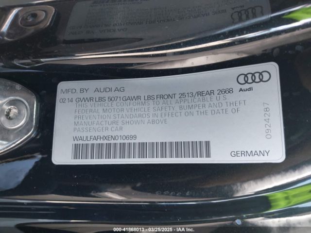 WAULFAFHXEN010699 Audi A5 2.0t Premium