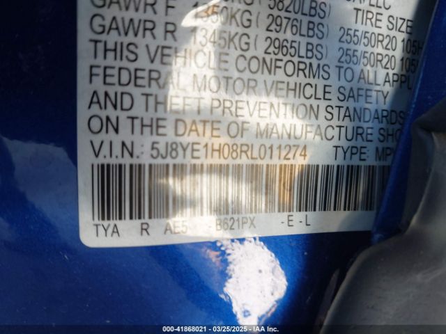 5J8YE1H08RL011274 Acura MDX A-SPEC