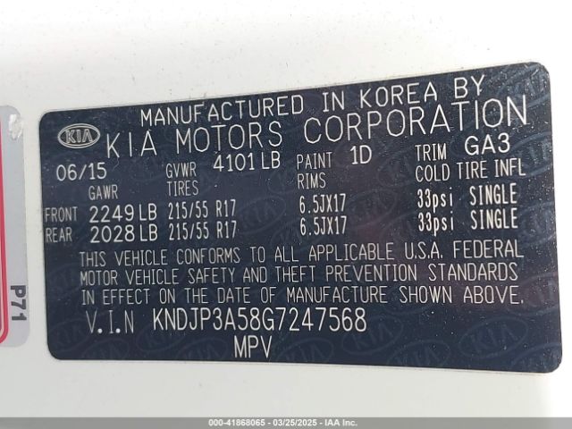 KNDJP3A58G7247568 KIA SOUL +