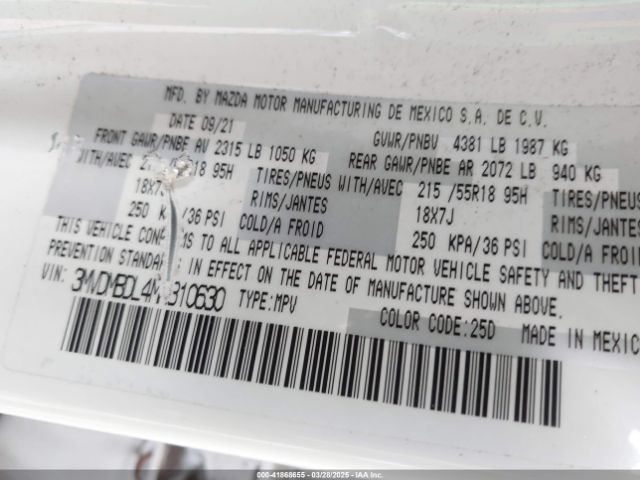 2021 MAZDA CX-30 3MVDMBDL4MM310630 Photo 8