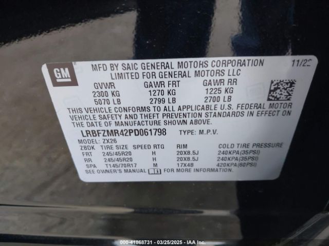 LRBFZMR42PD061798 Buick Envision Preferred Awd