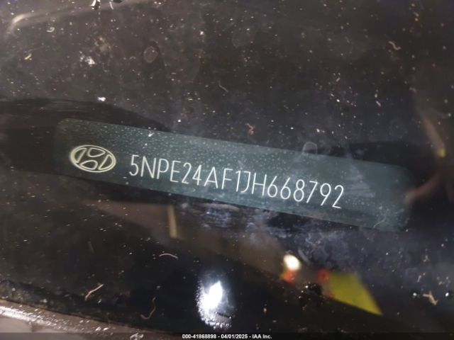 5NPE24AF1JH668792 Hyundai SONATA SE