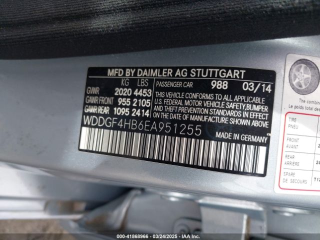WDDGF4HB6EA951255 Mercedes-Benz C 250 Luxury/sport