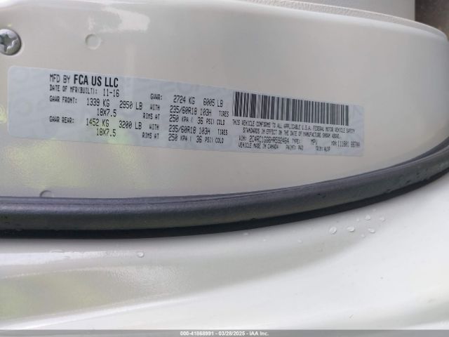 2C4RC1GG6HR592464 Chrysler Pacifica Limited
