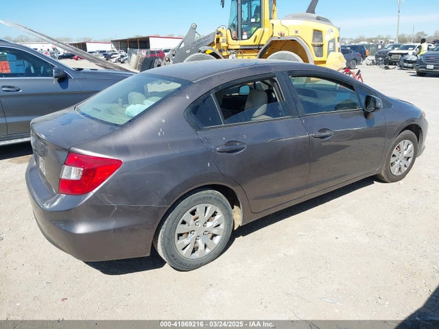 41869216 :رقم المزاد ، 2HGFB2F55CH524541 vin ، 2012 Honda Civic Lx مزاد بيع