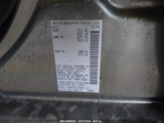 1N4BL4DW2SN351266 Nissan Altima Sv Awd
