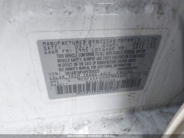 2017 NISSAN SENTRA 3N1AB7AP4HY304925 Photo 8