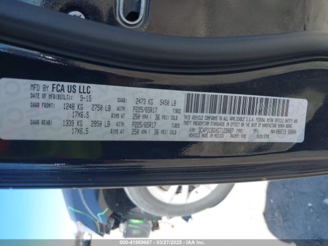3C4PDCBGXGT123087 Dodge Journey Sxt
