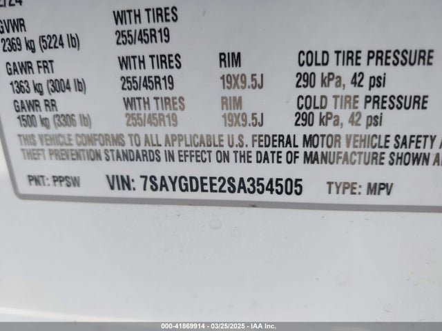2025 TESLA MODEL Y 7SAYGDEE2SA354505 Photo 8