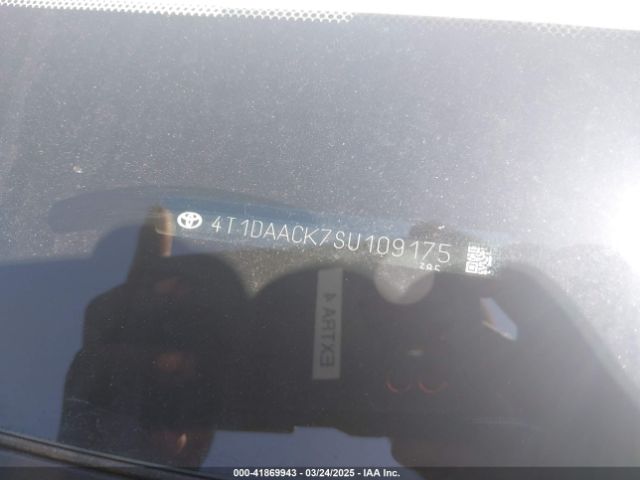 4T1DAACK7SU109175 Toyota CAMRY XSE