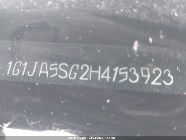 1G1JA5SG2H4153923 Chevrolet lwe - mfi, vvt: variable valve timing