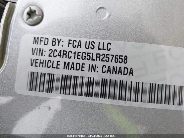 2C4RC1EG5LR257658 Chrysler Pacifica Touring L Plus